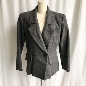 Vintage Yves Saint Laurent Old Money 90's Minimal Classic Preppy Power Blazer 38